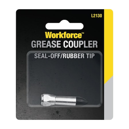 Workforce Grease Coupler, Seal-Off/Rubber Tip L2130